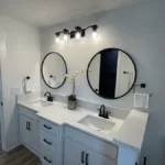 Bathroom Lighting and Counter Remodeling