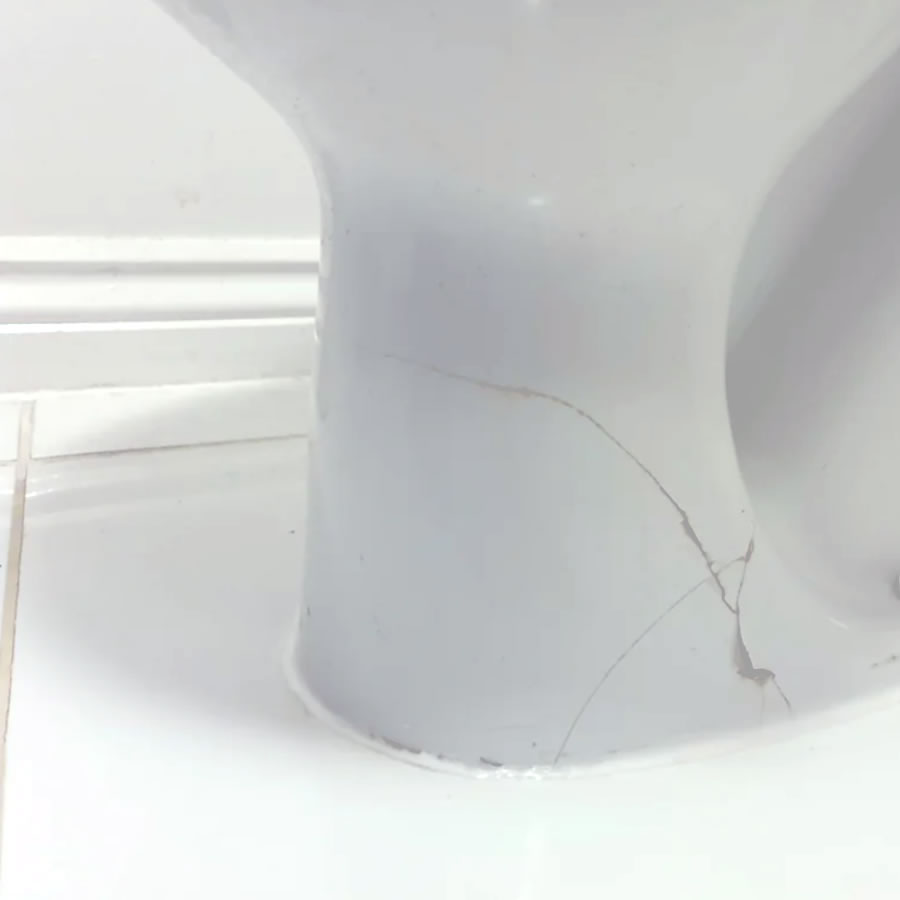 Cracked Toilet Repair